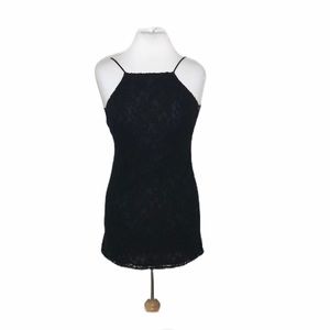 Anthro Pins and Needles Lace Little Black Dress